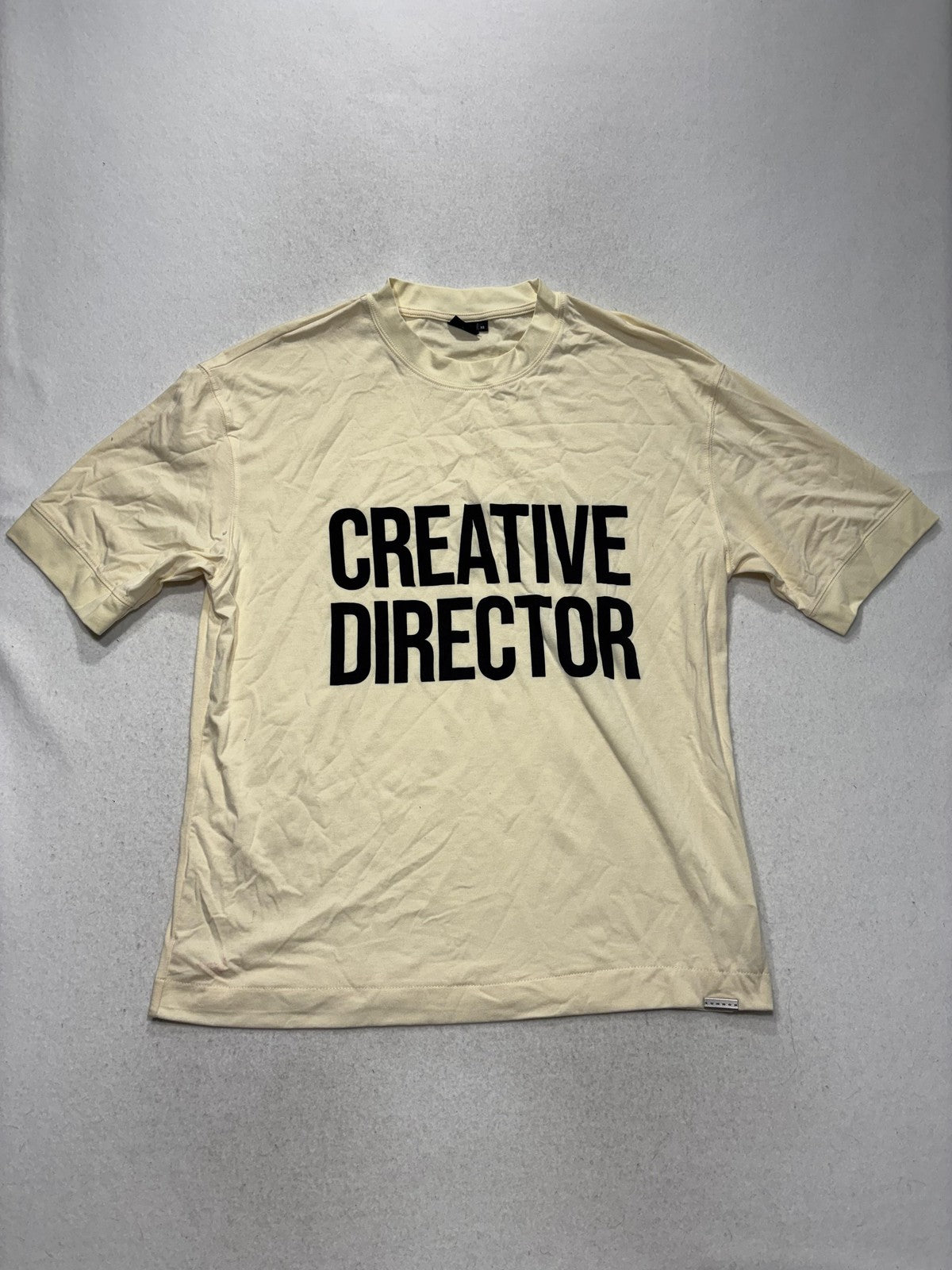 SUMWON Creative Director Graphic Tee Mens XS White Stretch Jersey T-Shirt