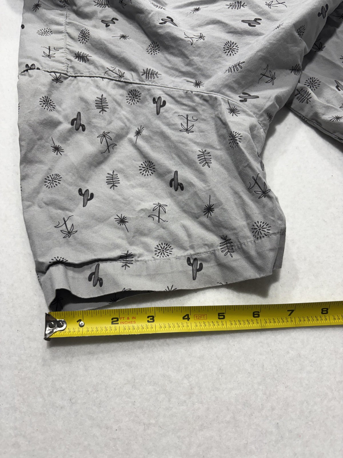 Columbia Shirt Mens Large Gray Desert Print Short Sleeve Button Up Cotton Casual