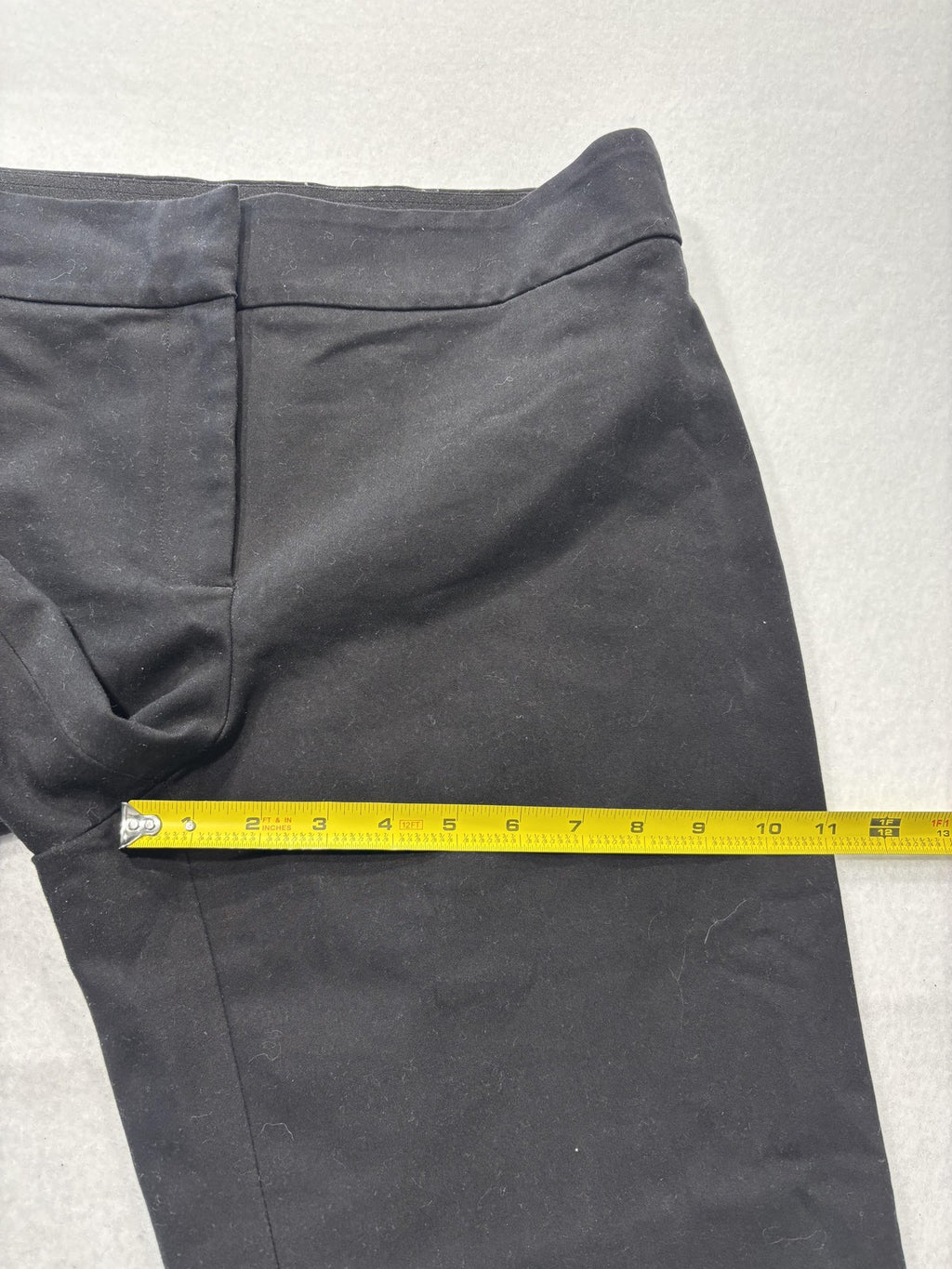 MICHAEL Michael Kors Dress Pants Womens 10 Black Twill Slim Ankle Pull On Work