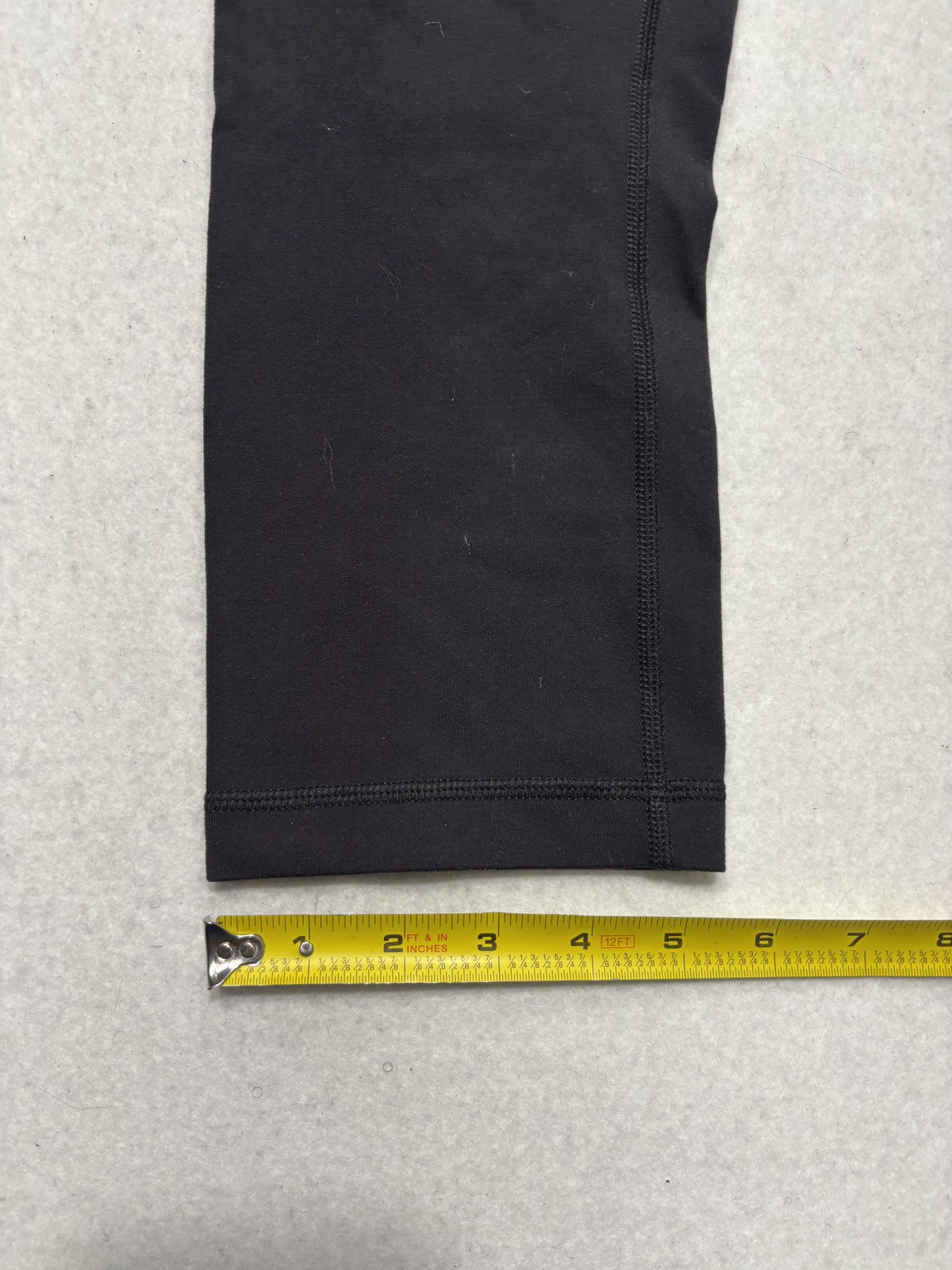 Lululemon Leggings Womens 8 Black 21" Inseam Capri Yoga Stretch Athletic Pants