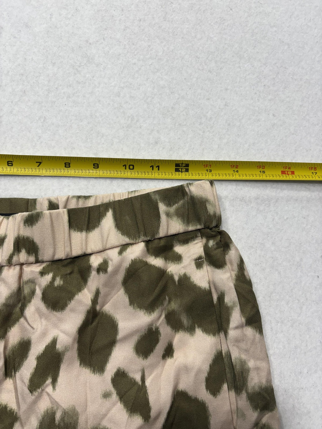 Luisa Cerano Dress Pants Womens 4 Pink Green Animal Print Wide Leg Pull On