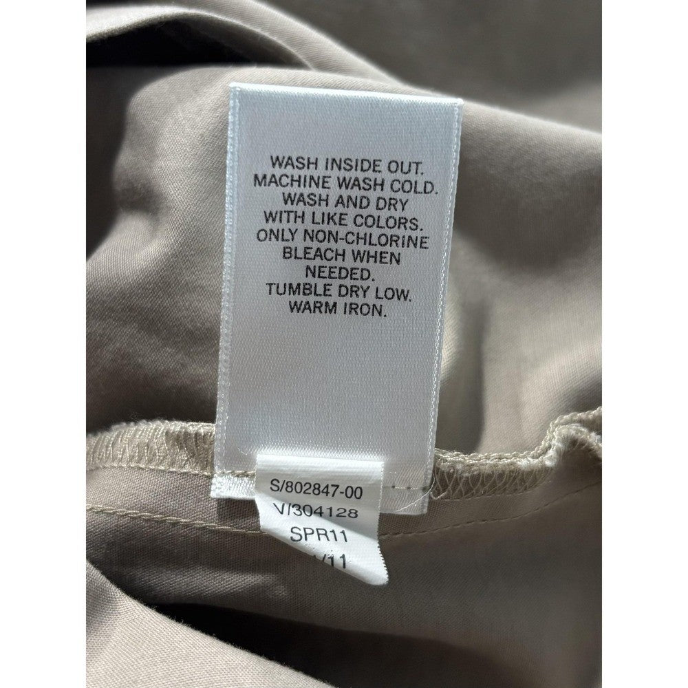 Banana Republic Skirt Womens 4 Beige Stretch Twill Knee Length Pencil Work