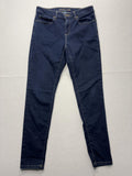Michael Kors Izzy Skinny Jeans Womens 8 Blue Dark Wash Mid Rise Stretch 30x28.5