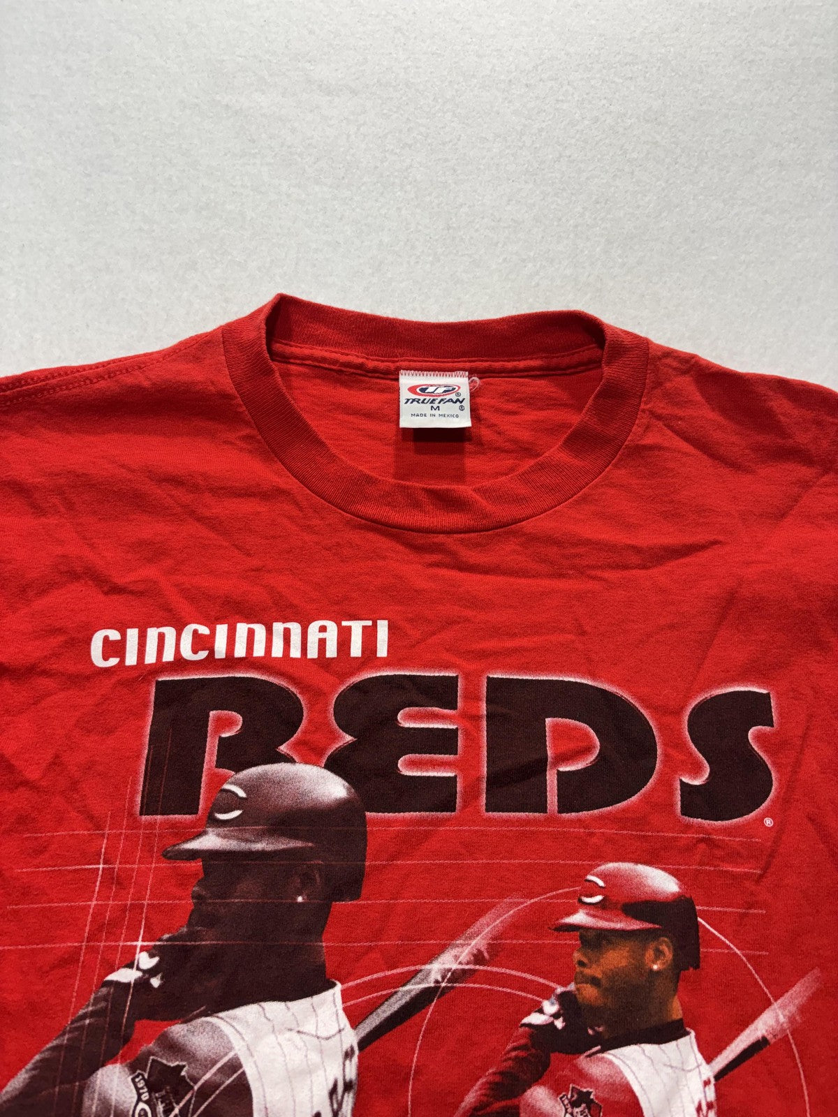 Cincinnati Reds Shirt Mens Medium Red MLB Baseball Ken Griffey Jr True Fan 2002