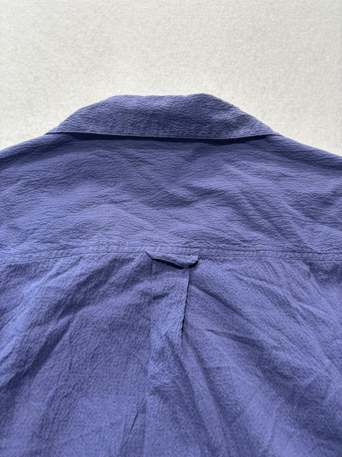 White Stag Womens Medium Blue Button Up Shirt Roll Tab Sleeve Stretch WSS11519