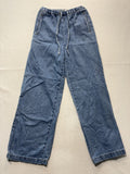 Zara Jeans Mens 30x30 Blue Medium Wash Relaxed Straight Elastic Waist Denim