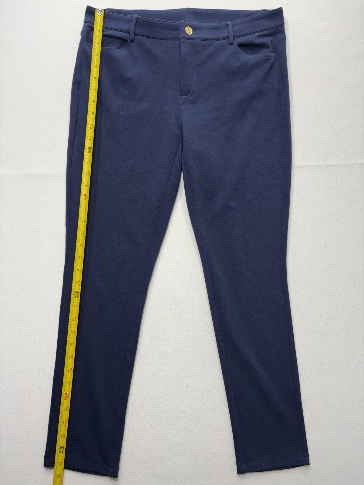MICHAEL Michael Kors Pants Womens 10 Blue Ponte Slim Jegging Pull On Stretch
