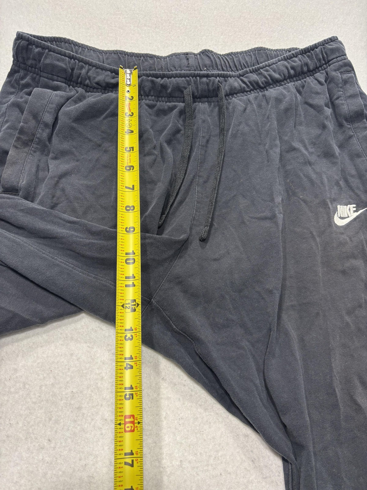 Nike Jogger Pants Mens XL Black Cotton Elastic Waist Tapered Athletic Pockets