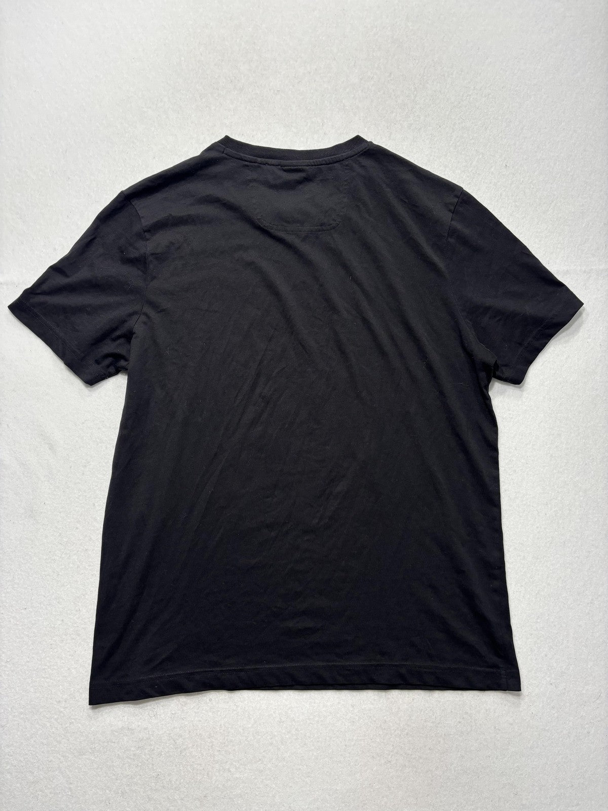 Boss Shirt Mens Large Black Bionic BOSS Logo Stripe Graphic Short Sleeve Tee