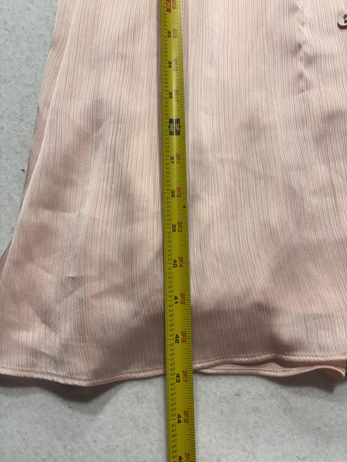 Sage Collective Dress Womens 10 Pink V Neck Flutter Sleeve Satin A Line Midi