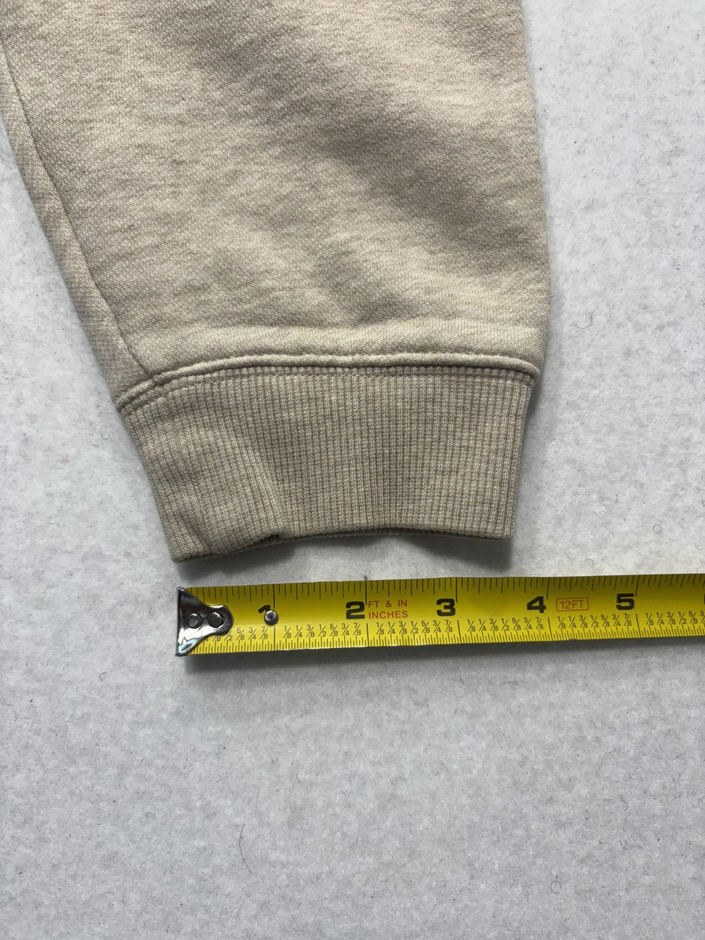Columbia Sweatshirt Mens Large Beige Fleece Crew Neck Pullover Logo Outdoor