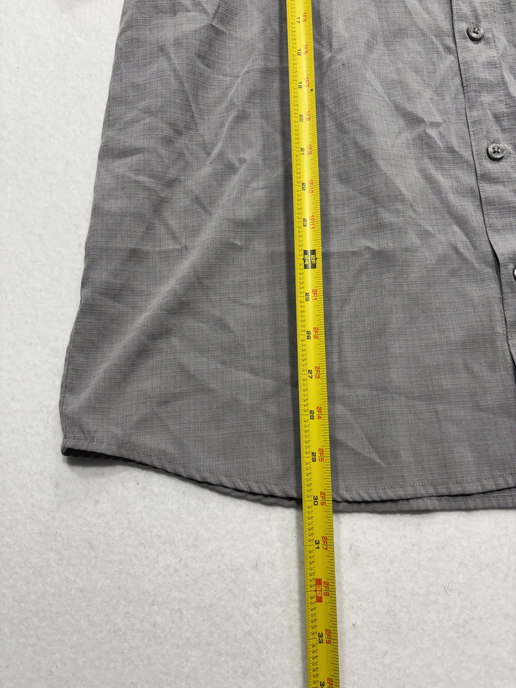 Columbia Shirt Mens XL Gray Check Short Sleeve Button Up Lightweight Casual