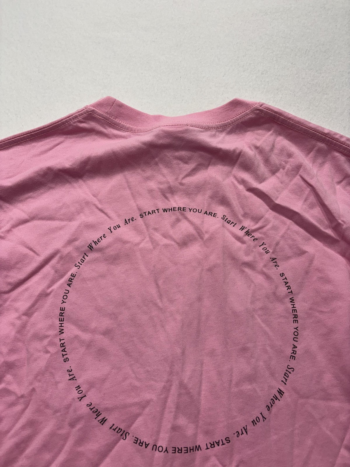 Champion Beast Shirt Mens Medium Pink Lululemon Start Where You Are Tee