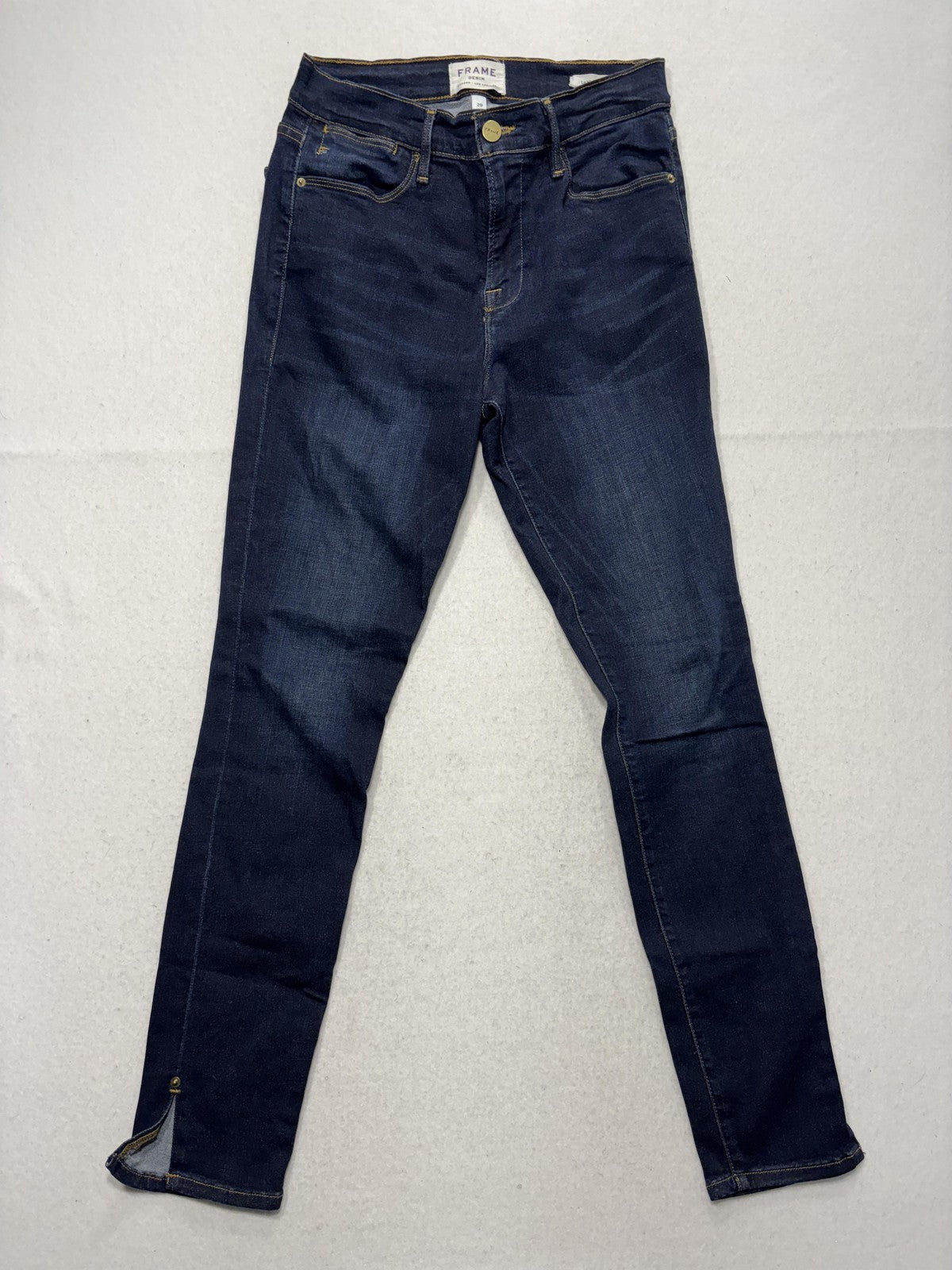 FRAME Le High Skinny Jeans Womens 29 Blue Dark Wash High Rise Stretch 29x29