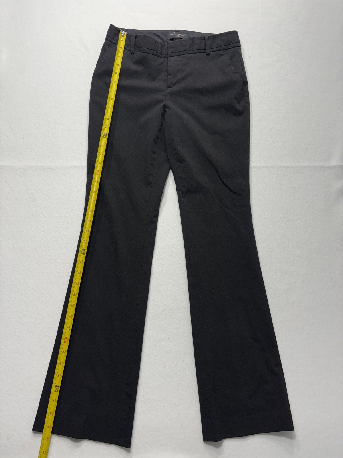 Banana Republic Dress Pants Womens 2R Black Martin Fit Classic Twill Work Career
