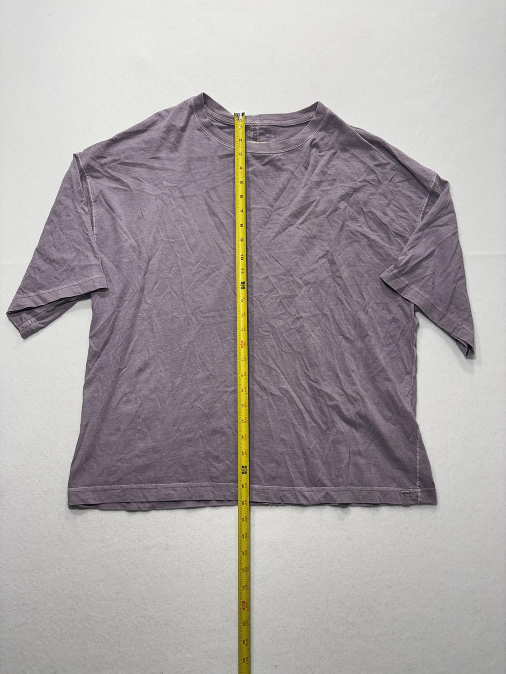 We The Free Shirt Womens Medium Purple Crew Neck Relaxed Fit Short Sleeve Cotton
