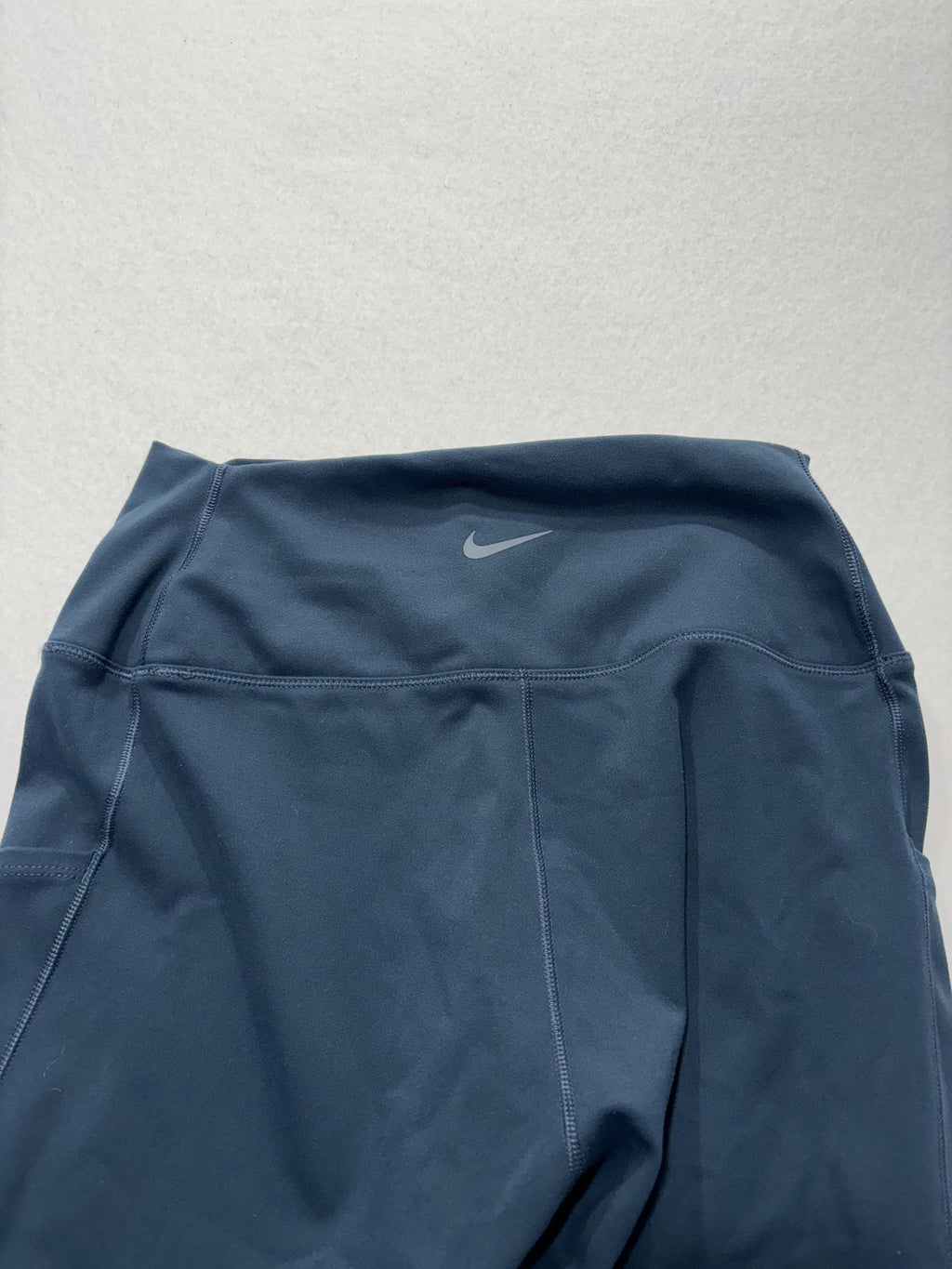 Nike One Leggings Womens Medium Blue Dri-FIT High Rise Pocket Ankle Athletic