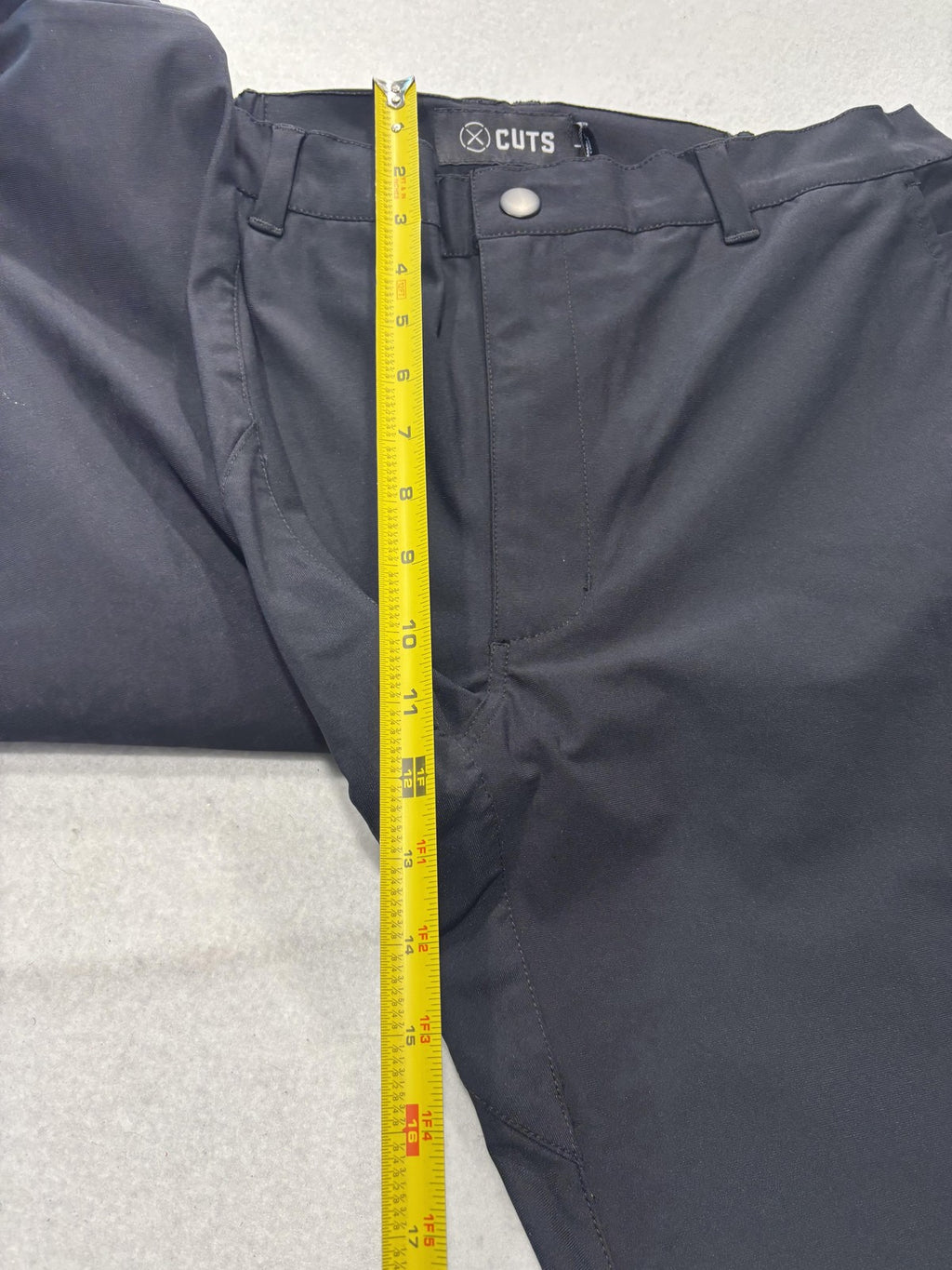 Cuts AO Jogger Pants Mens Large Black Elastic Waist Slim Tapered Stretch Casual