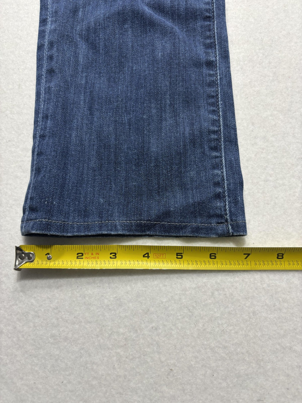 7 For All Mankind Slimmy Jeans Mens 30x31 Blue Slim Straight Stretch Denim Luxe