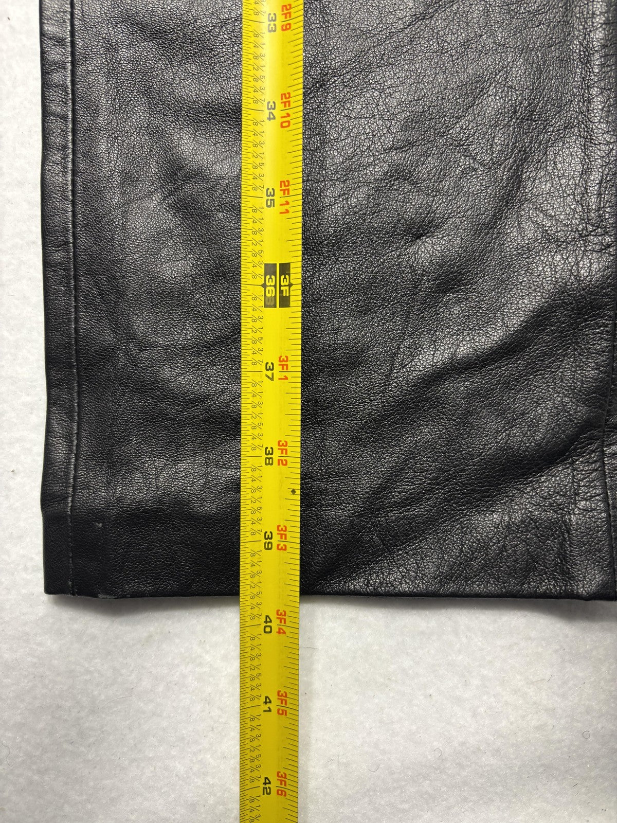 Jamie Sadock Dress Pants Womens 6 Black Leather Straight Leg Lined Zip Pockets