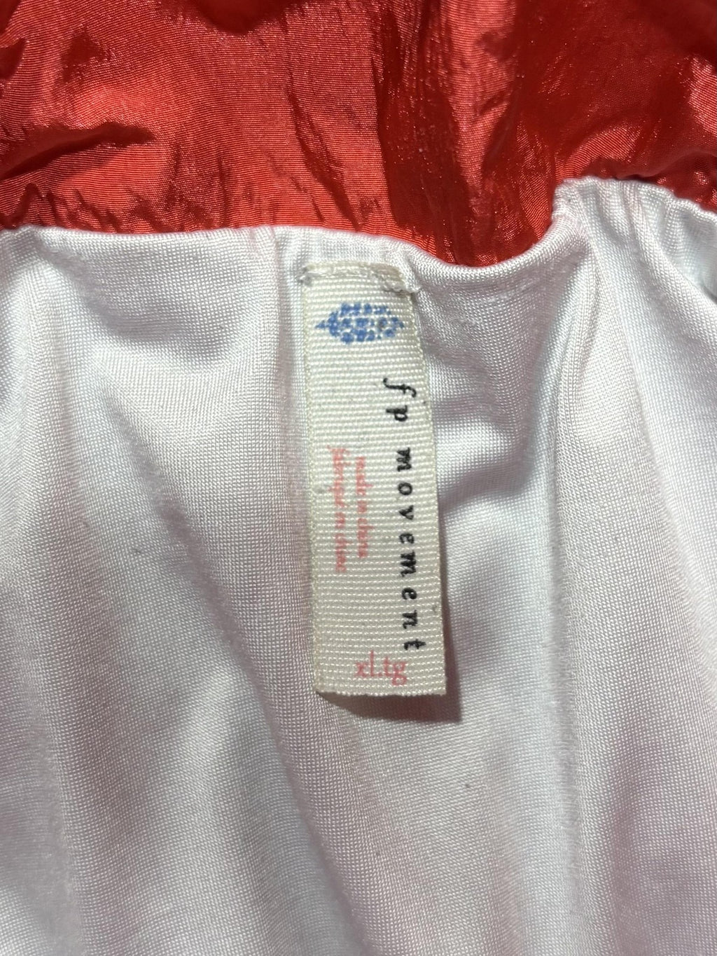 FP Movement Shorts Womens XL Red High Waist Lined Elastic Lightweight Running
