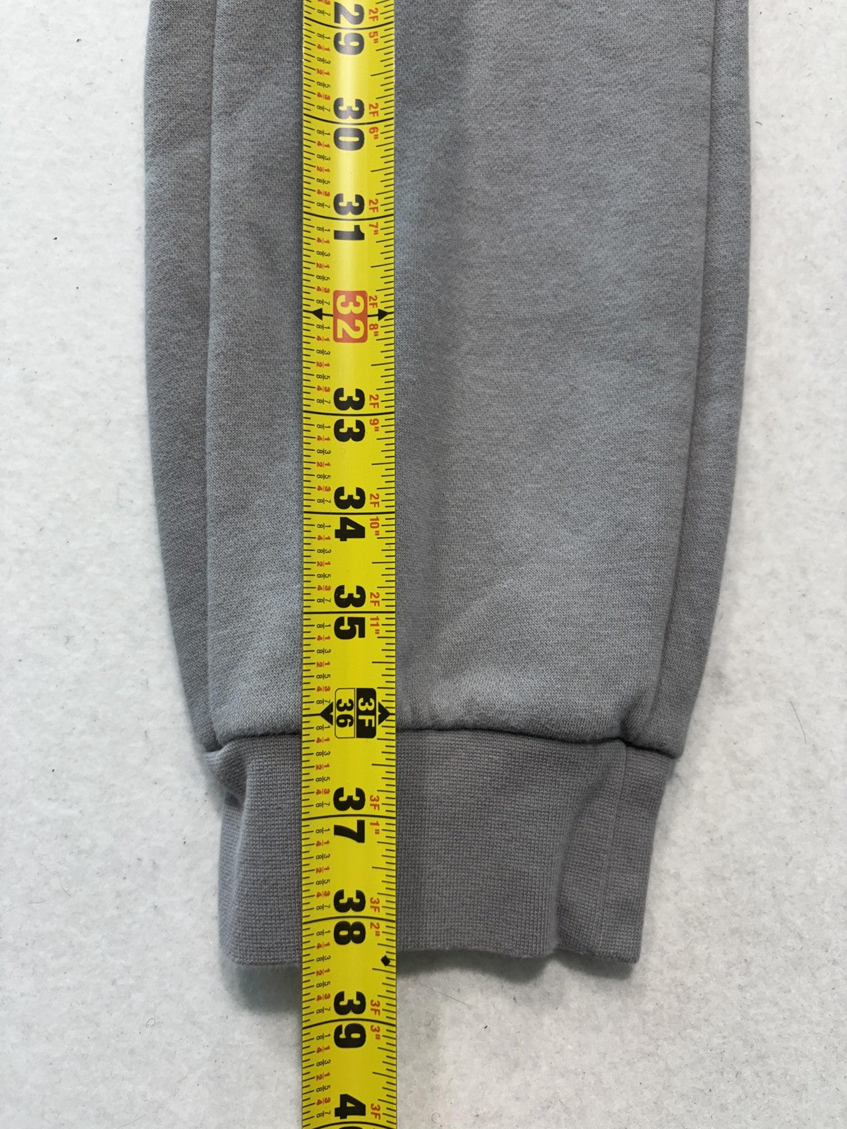 Adidas ZX Sweatpants Mens Medium Gray Fleece Elastic Waist Side Stripe Cuffed