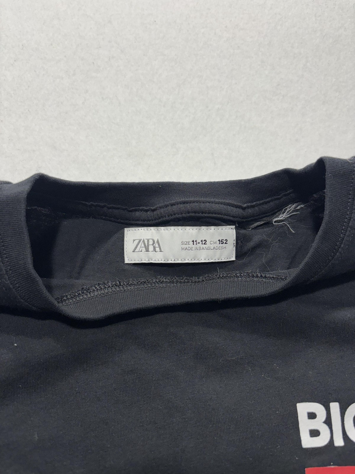 BIGGIE Shirt Boys 11-12 Black Zara Long Sleeve Graphic I Got A Story To Tell