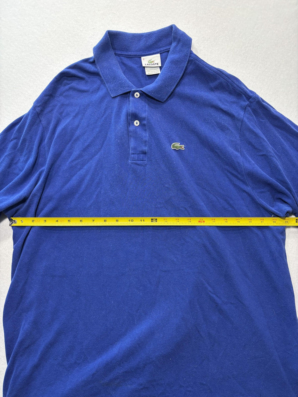 Lacoste Polo Shirt Mens 4XL Blue Classic Fit Pique Cotton Short Sleeve Logo