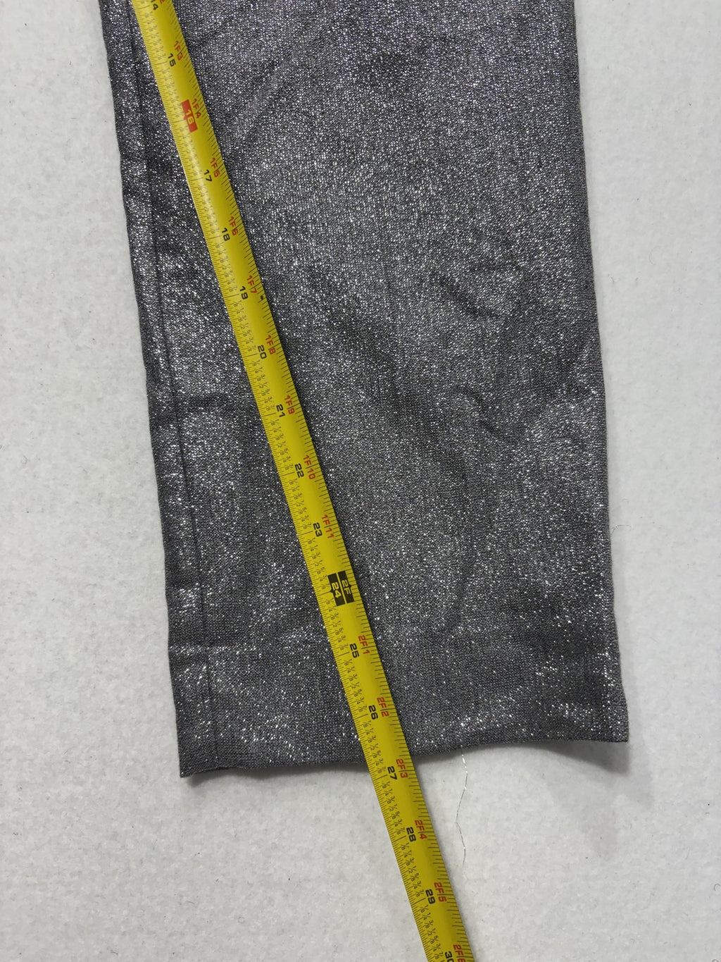 Banana Republic Pants Womens 12 Silver Avery Straight Leg Ankle Glitter Party
