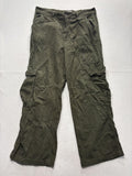 Angel Kiss Green Corduroy Cargo Pants Juniors 11/30 Straight Leg 79374JC00084RJ