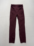 Lululemon Leggings Womens 2 Purple High Rise Cropped 23" Inseam Yoga Stretch