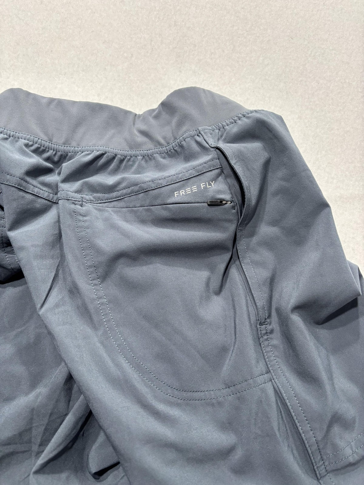 Free Fly Shorts Mens 2XL Gray 7" Inseam Breeze Active Lined UPF 50 Running