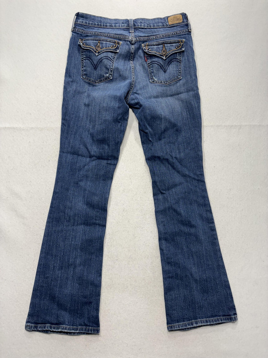 Levi's 515 Boot Cut Jeans Womens 8 Blue Medium Wash Mid Rise Slim Stretch 32x31
