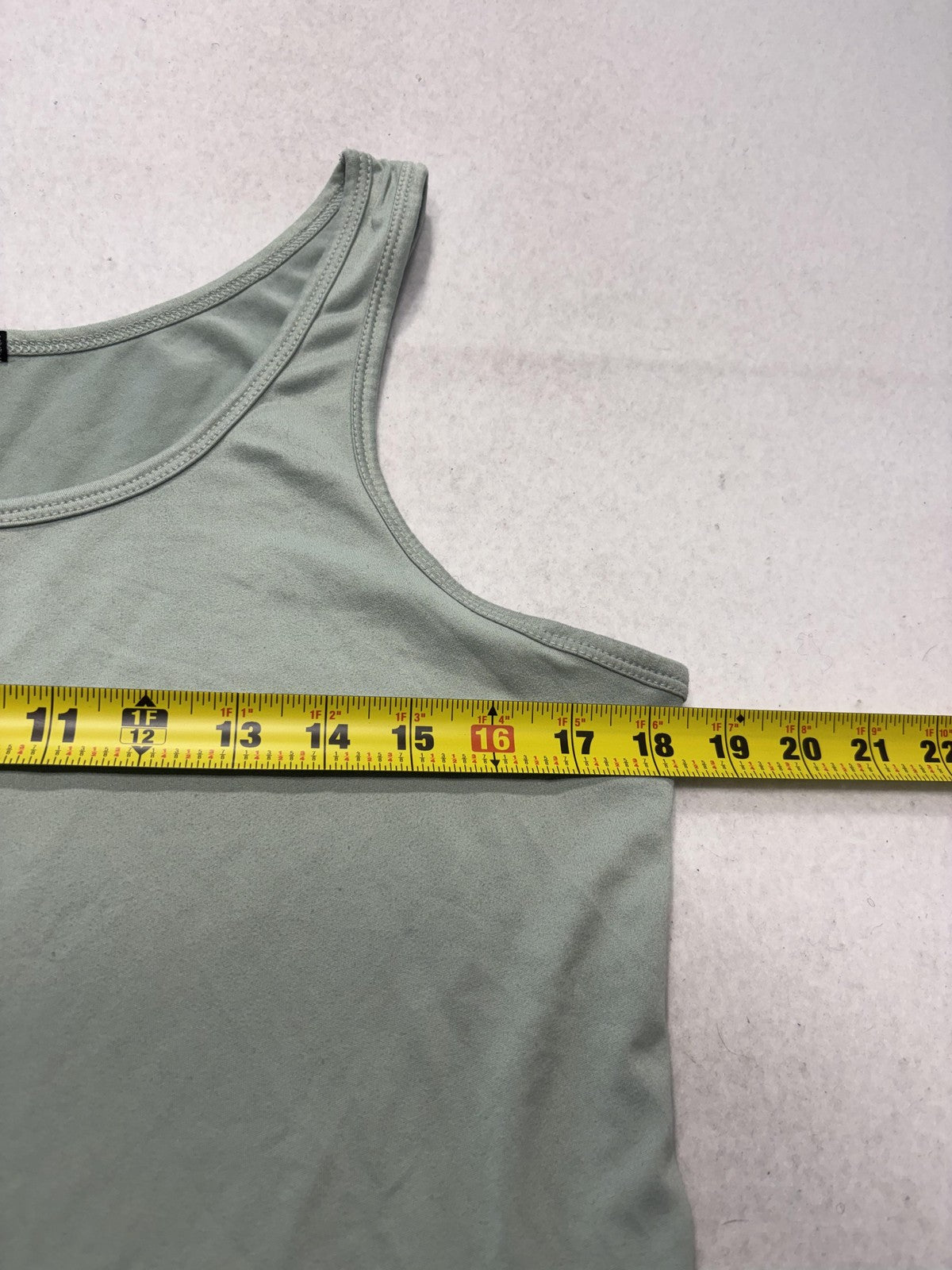 Rue21 Tank Top Juniors XL Green Scoop Neck Stretch Jersey Basic Casual Summer