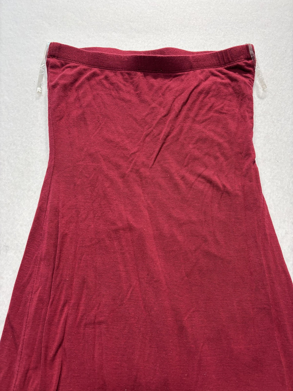 Better Be Dress Womens Small Red Strapless Jersey Maxi Tube Bodycon Casual