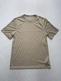 Champion Performance Shirt Mens Medium Beige Short Sleeve Athletic CW22 T-Shirt