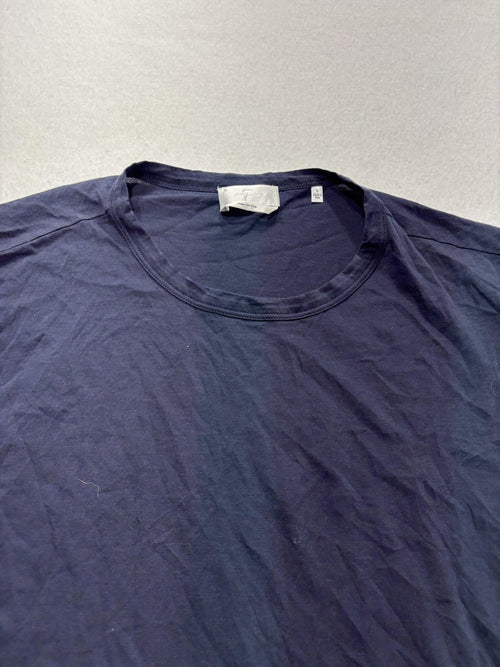 7 For All Mankind Shirt Mens Large Blue Pima Cotton Crew Neck Tee Casual