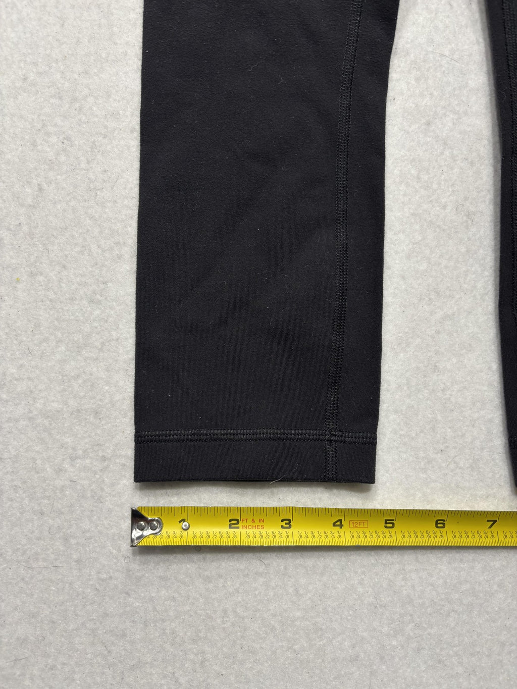 Lululemon Leggings Womens 2 Black High Rise 22" Inseam Cropped Yoga Stretch