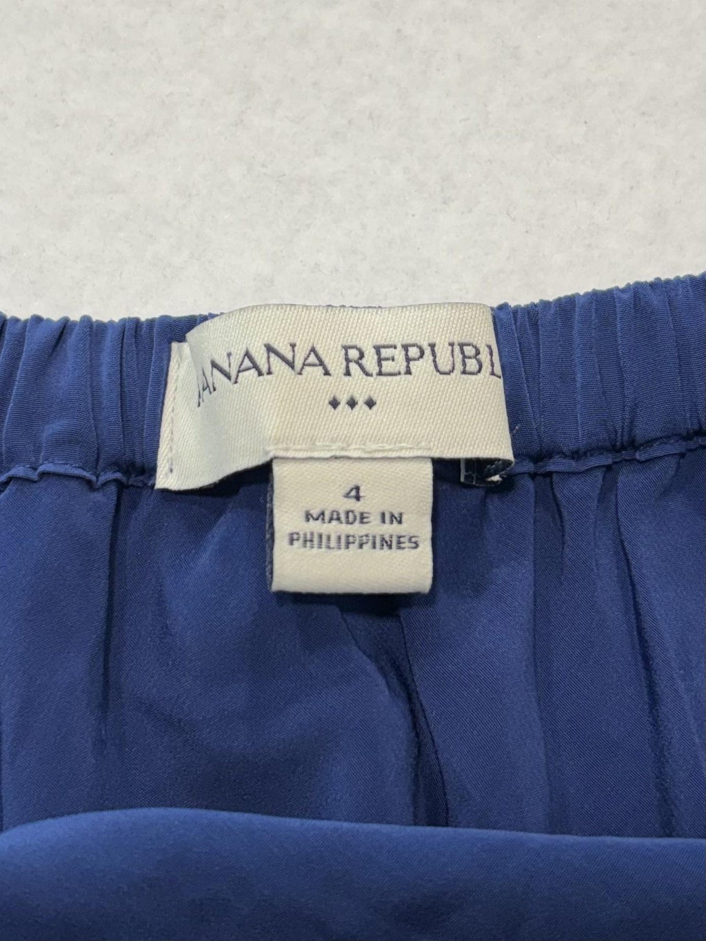 Banana Republic Skirt Womens 4 Blue Pleated Chiffon Knee Length Lined Flowy