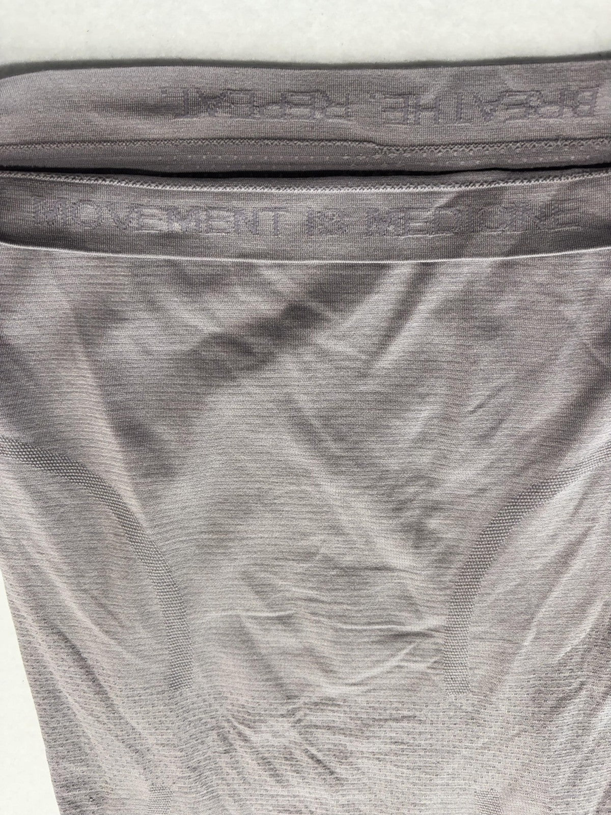 Lululemon Shirt Womens 4 Gray Breathe Repeat Short Sleeve Running Athletic