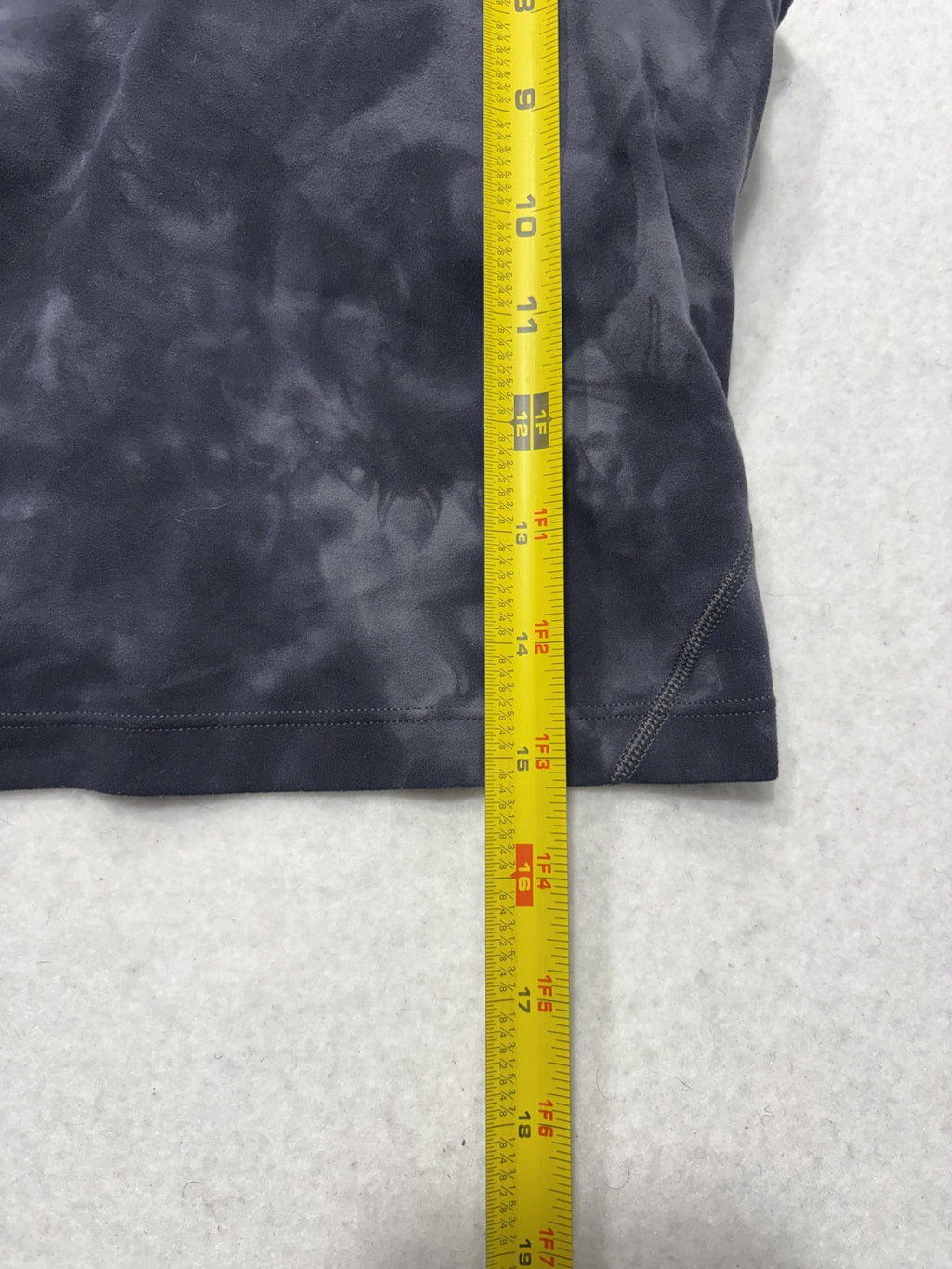 Lululemon Sports Bra Womens 6 Gray Tie Dye Longline V Neck Yoga Athletic Top