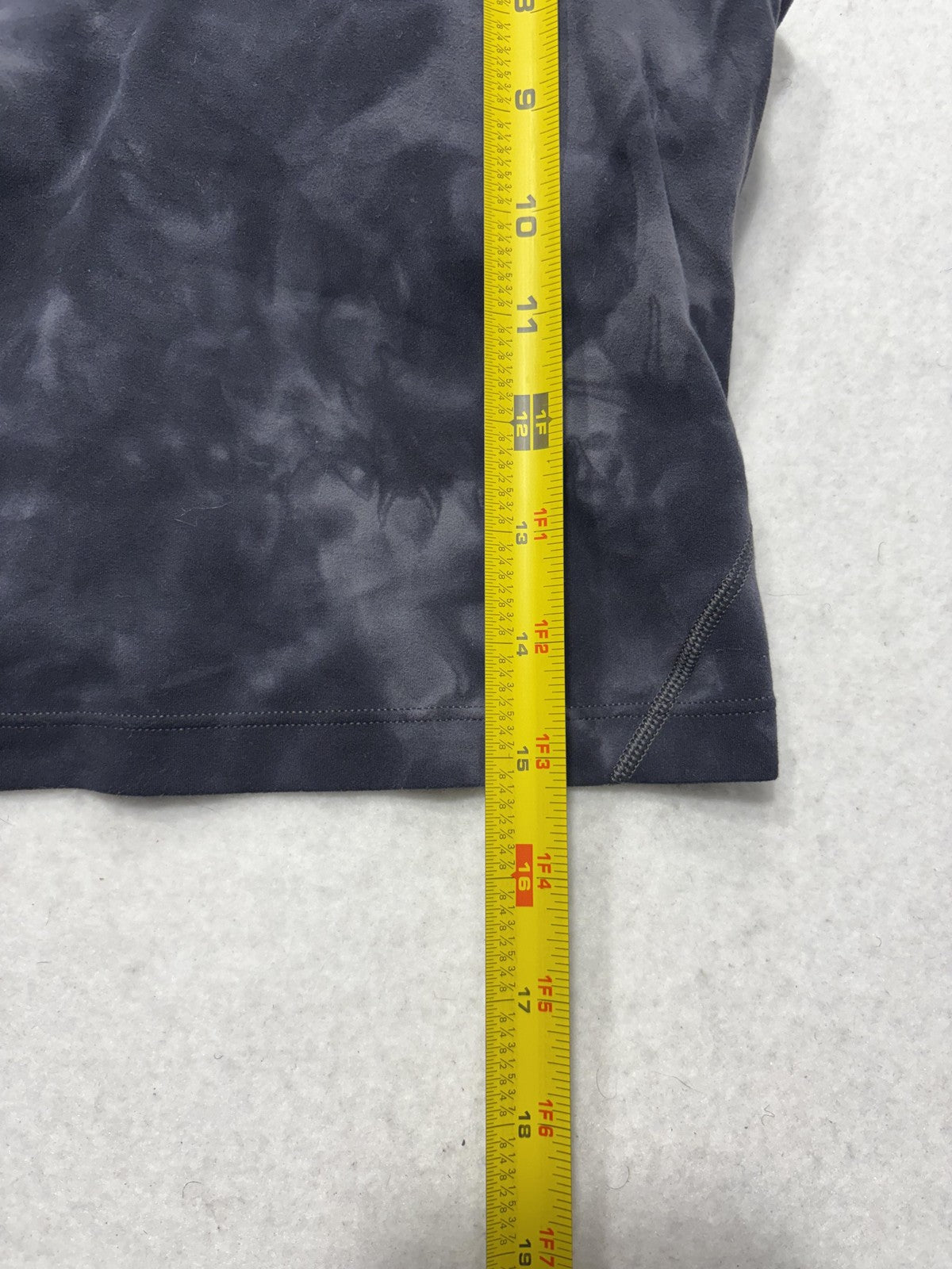 Lululemon Sports Bra Womens 6 Gray Tie Dye Longline V Neck Yoga Athletic Top