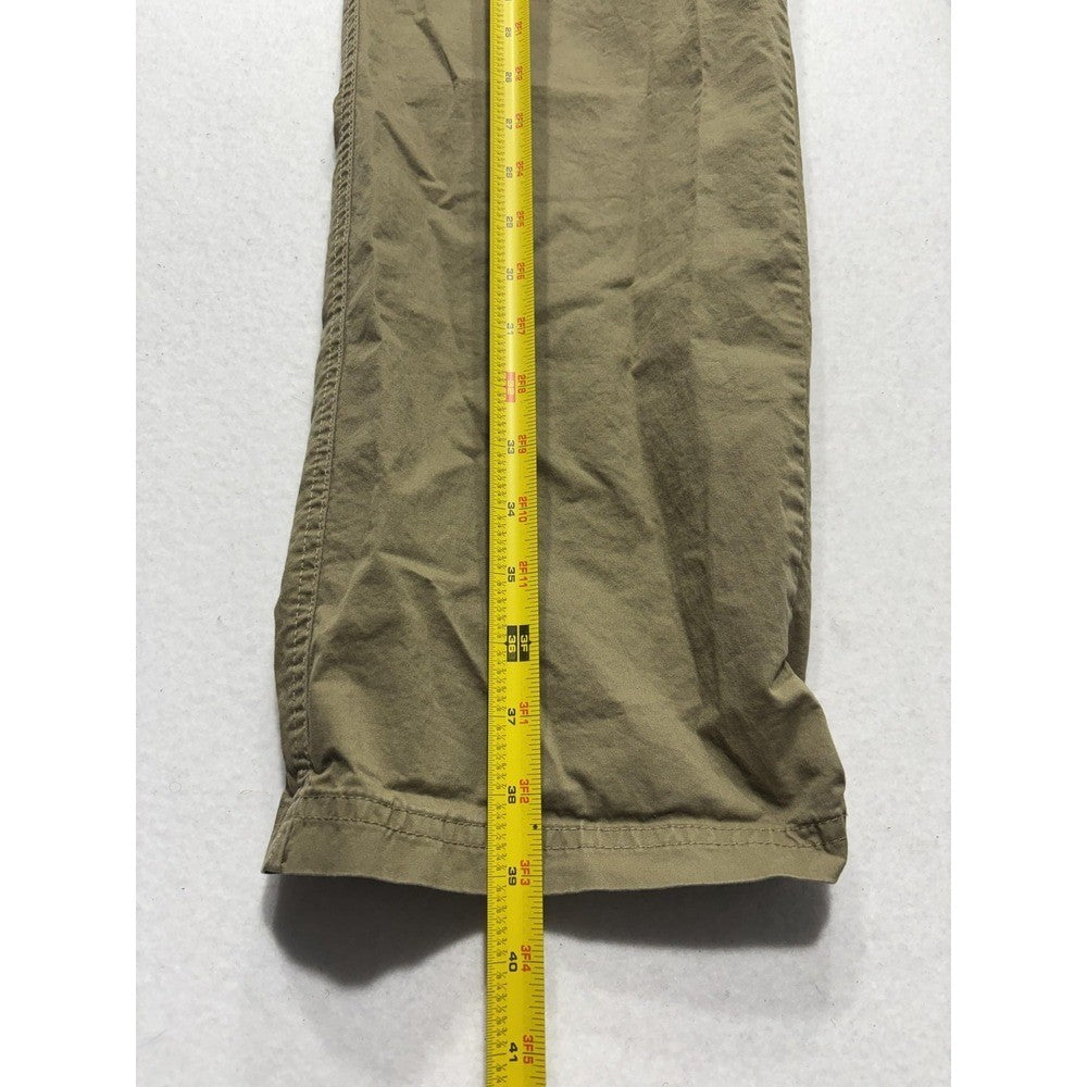Columbia Khaki Pants Mens 34x30 Green Regular Fit Canvas Stretch AM0449 Outdoor