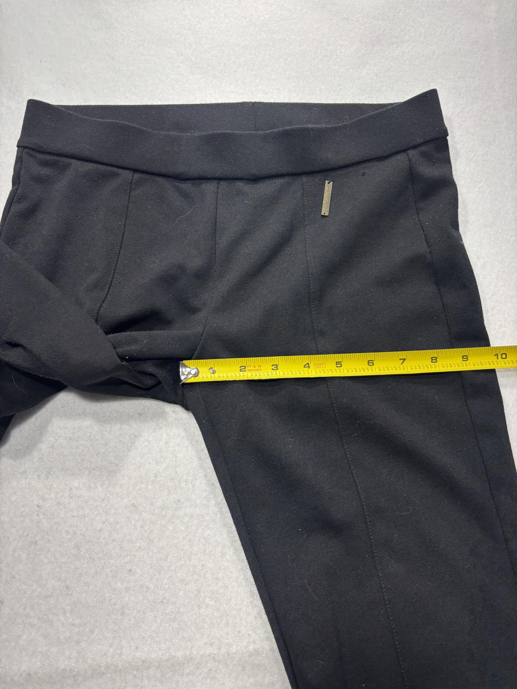 Michael Kors Leggings Womens Small Black High Rise Ankle Stretch Knit Pull On