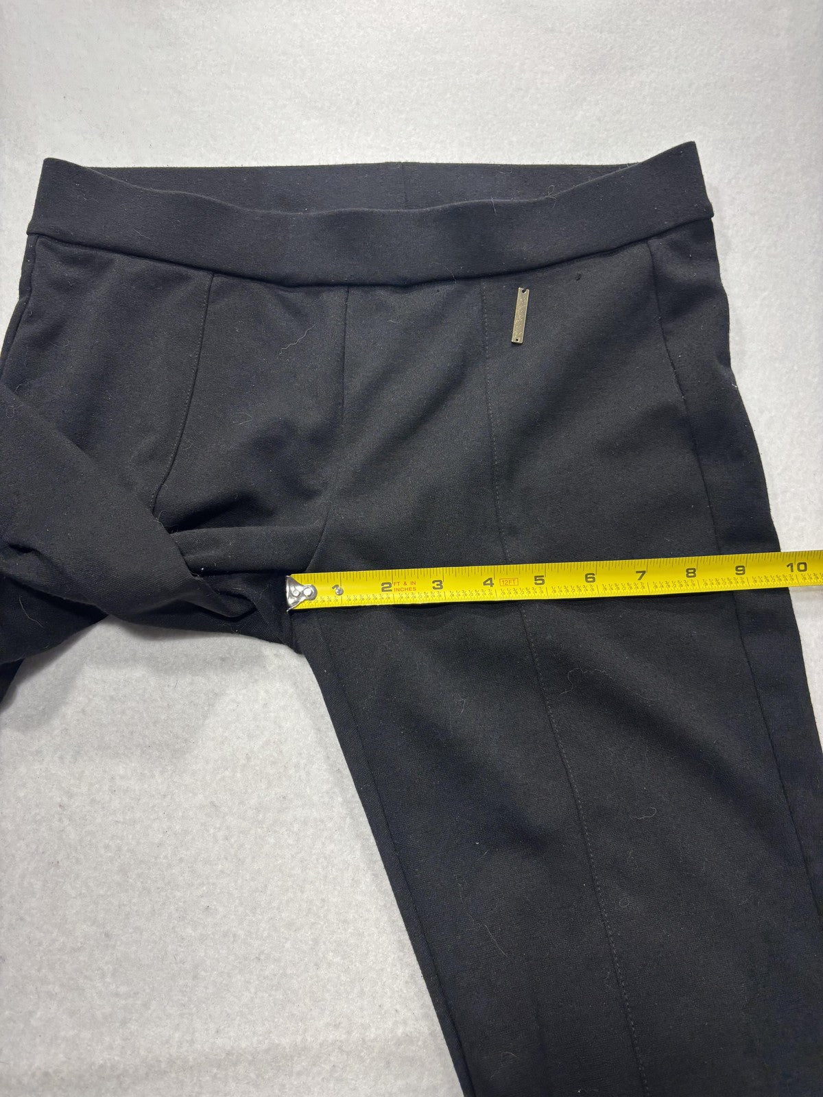 Michael Kors Leggings Womens Small Black High Rise Ankle Stretch Knit Pull On