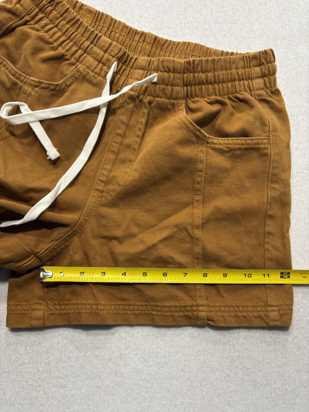 Universal Thread Shorts Womens Small Brown Utility Twill Elastic Waist Casual