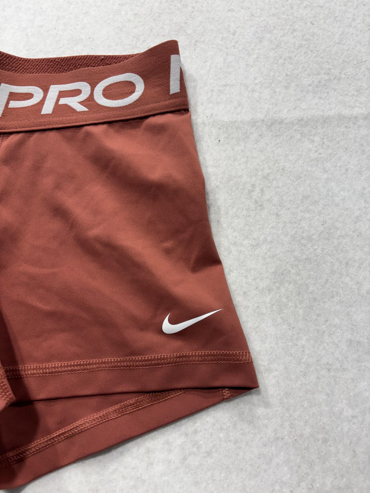 Nike Pro Compression Shorts Womens XS Orange 3" Inseam 445591-727