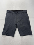 Kenneth Cole New York Chino Shorts Mens 32 Gray 9" Inseam Stretch Casual Summer
