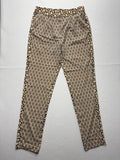 ESSENTIEL Antwerp Dress Pants Womens 40 Beige Geo Dot Print Elastic Waist Slim