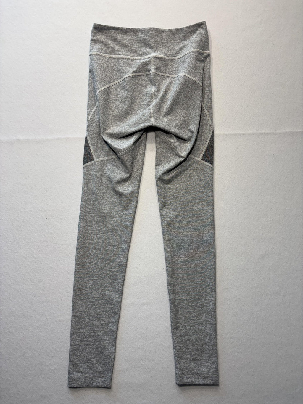 Outdoor Voices Leggings Womens Small Gray Colorblock Stretch Knit Ankle